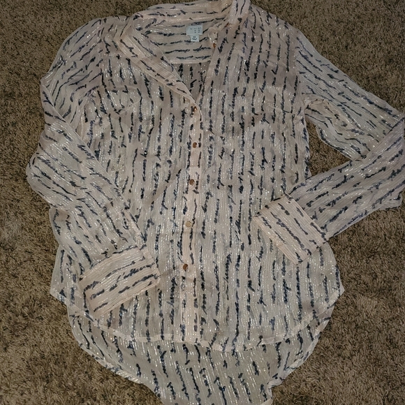 Tops - Blush colored long sleeved button-up dress shirt